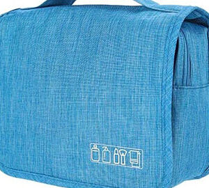 Portable Light Blue Waterproof Travel/Hospital/Overnight  Hanging Toiletry Bag/Organiser