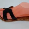 Uk size 8,  Black Handmade Moroccan Leather Sandals, Slip on,  Wide Sandals ,Slides - Image 6