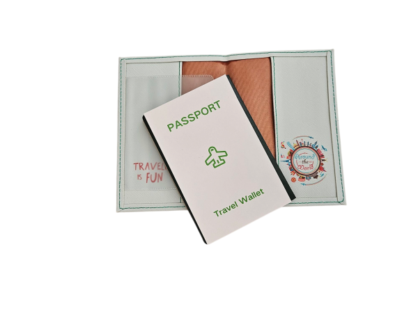 Around the world passport holder /Cover Light Blue - Image 4