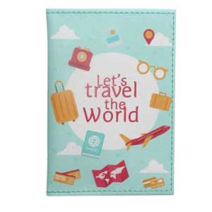 Let's travel the world passport holder /Cover