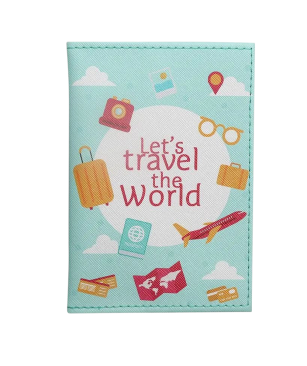 Let's travel the world passport holder /Cover
