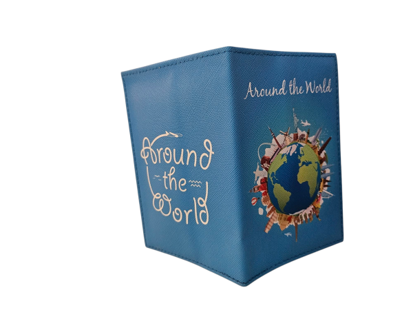 Around the world passport holder /Cover Blue - Image 2